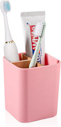 Bamboo Toothbrush Holder for Bathrooms, 3 Slots Toothbrush and Toothpaste Holder