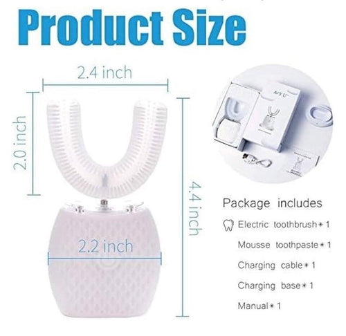 360 Ultrasonic Electric Toothbrush And Foam Toothpaste - WHITE - BRAND NEW hurry